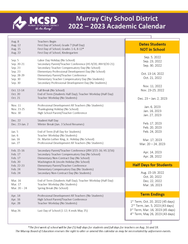 20222023 MCSD Calendar